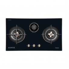 Mayer MMGH7731HI-P (PUB) 76cm 3 Burner Glass Gas Hob